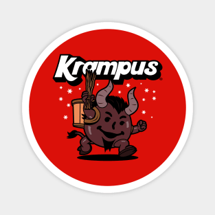 Krampus Christmas 80's Xmas Cute Cartoon Logo Parody Magnet